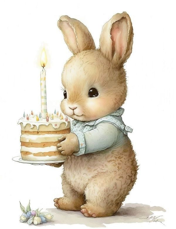 1 Yaş Tavşan Baskı