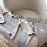 Grey Triko Takım Erkek Bebek