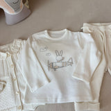 White Triko Takım Kız Bebek