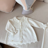 White Triko Takım Kız Bebek